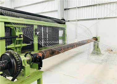 acheter Double chaîne de production de Gabion de torsion largeur nette 22.0kw de 2300mm avec la couverture à grande vitesse de chaudière fabrication en ligne