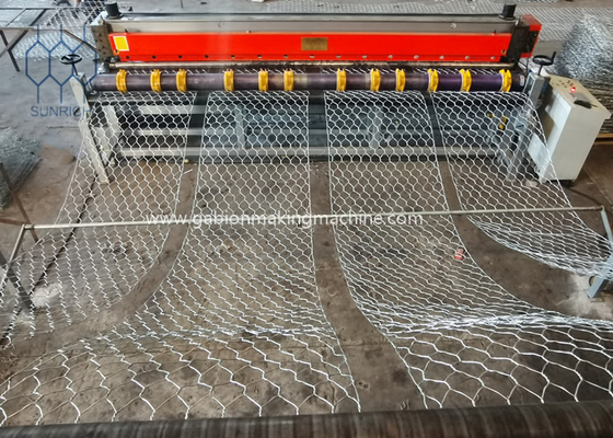 acheter Contrôle automatique 105 x 1250mm Mesh For Flood Control /River de PLC de Gabion Mesh Box Making Machine fabrication en ligne
