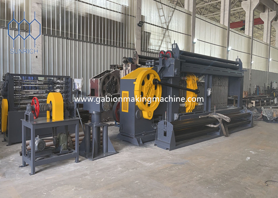 Machine de maillage en gabion entièrement automatique 4m/min Vitesse pour la fabrication de maillage en pierre