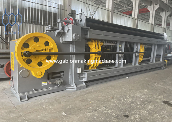 Machine à treillis métallique hexagonal contrôlée par PLC Machine à treillis métallique en gabion avec servo-moteur