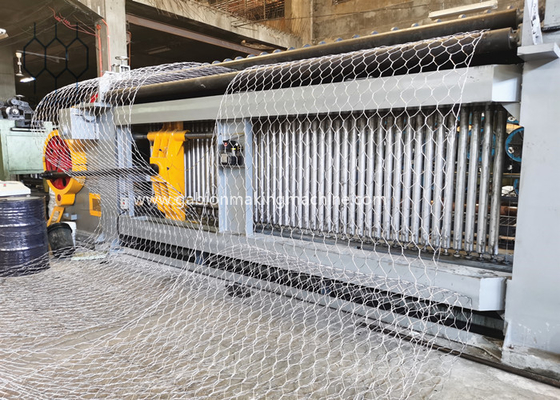 Machine de tissage de gabon de fil d'acier galvanisé à haute puissance