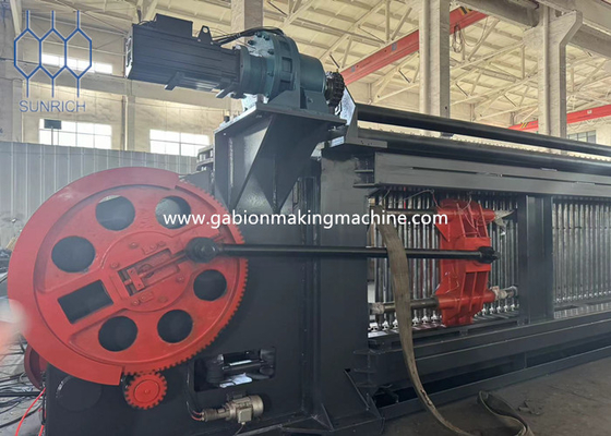 Fil galvanisé maillage hexagonal en PVC revêtu Gabion Machine 22-30kw Puissance du moteur