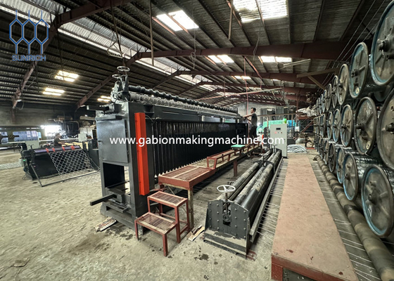 2m-4m Machine automatique hexagonale de filetage de fil de fer Diamètre de fil de 1,6-4,0 mm Maille de taille 90x130mm