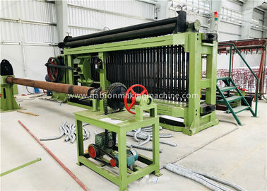 La machine de enroulement de fil complètement automatique, contrôle de PLC de machine de maille de 100x120mm Gabion simple installent